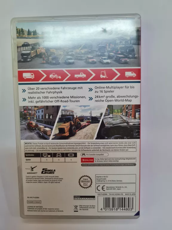 GRA NINTENDO SWITCH TRUCK & LOGISTICS SIMULATOR