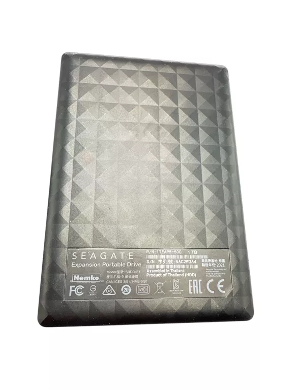 DYSK ZEWNĘTRZNY SEAGATE SRD0NF1 / 1TB / KABEL USB