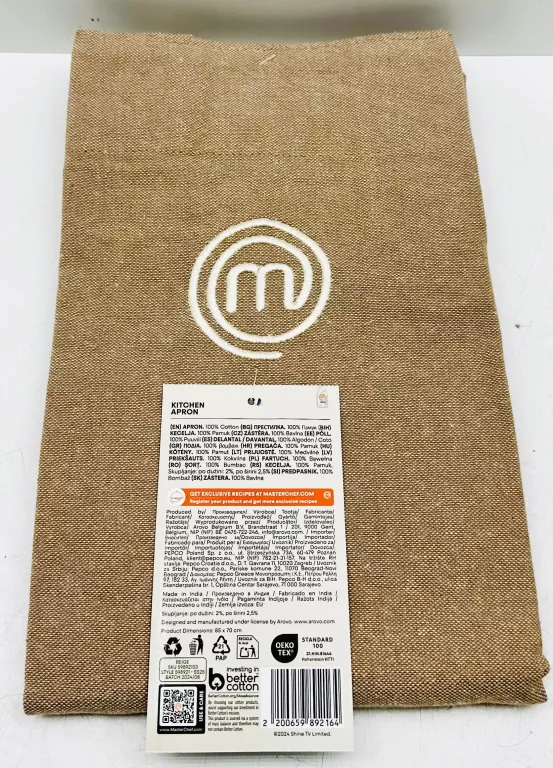 FARTUCH DO GOTOWANIA MASTERCHEF BRĄZOWY