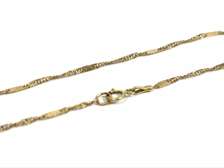 ZŁOTA BRANSOLETKA NA NOGĘ 585 - 25CM - 1,32G