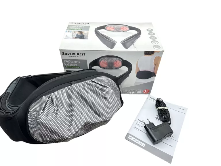 MASAŻER SHIATSU NECK SILVERCREST SOSMN 2 E1 KOMPLET JAK NOWY