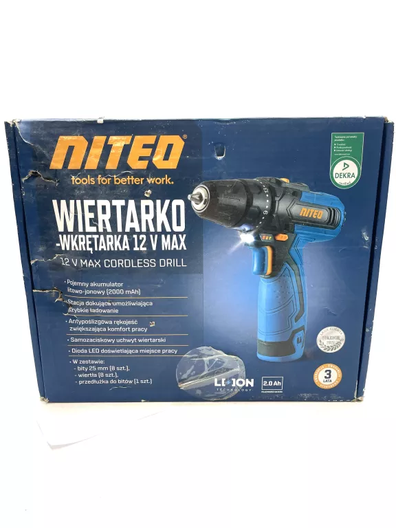 WIERTARKO-WKRĘTARKA NITEO NTX-12VC00359-21 12V MAX
