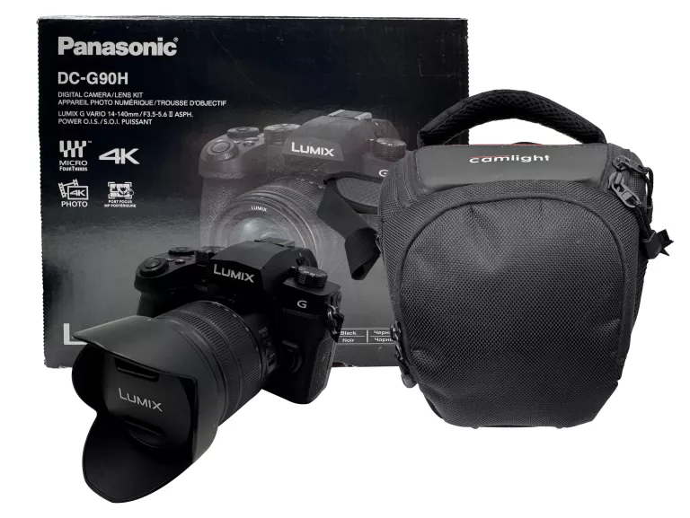 APARAT CYFROWY BEZLUSTERKOWY PANASONIC LUMIX DC-G90 + 14-140MM 3700 ZDJĘĆ!