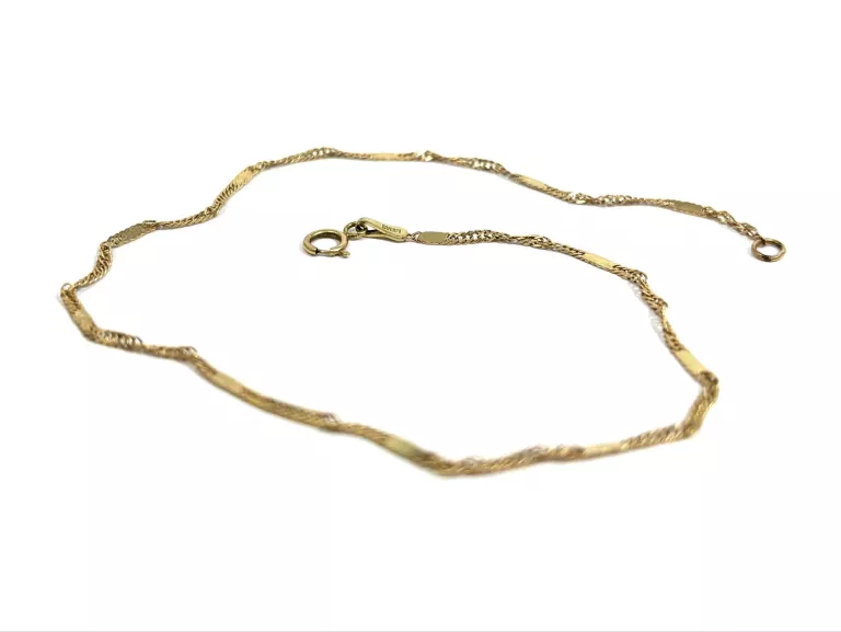 ZŁOTA BRANSOLETKA NA NOGĘ 585 - 25CM - 1,32G