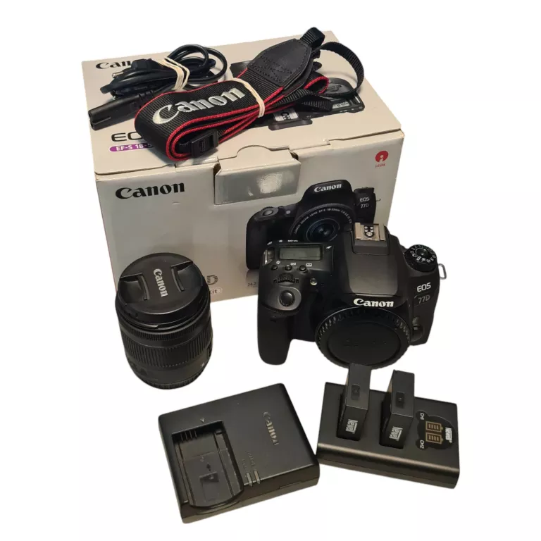 APARAT FOTOGRAFICZNY CANON EOS 77D ZESTAW