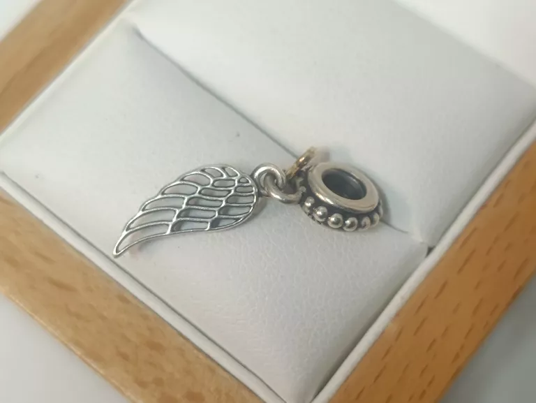 PIĘKNY SREBRNY CHARMS PANDORA SKRZYDŁO PR 925