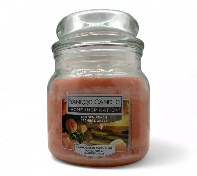 ŚWIECA ZAPACHOWA W SŁOIKU YANKEE CANDLE GOLDEN PEACH 340G
