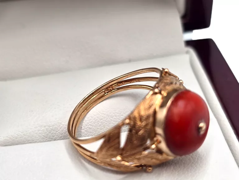 zloty-pierscionek-z-koralem-423g-585-r18-rodzaj-2205-2