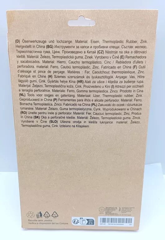 ZAKUWAKI DO OCZEK I DZIURKACZE RYMARSKIE RÓŻOWE ZESTAW
