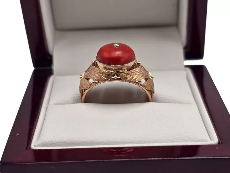 zloty-pierscionek-z-koralem-423g-585-r18-rozmiarsrednica-wew-mm-372-18