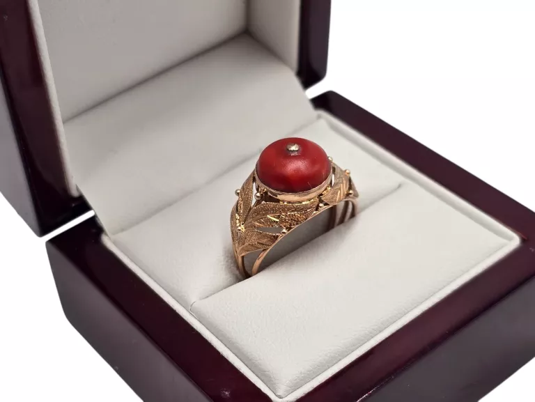 zloty-pierscionek-z-koralem-423g-585-r18-prusa-60-pruszkow