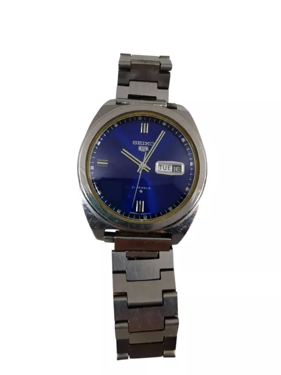 ZEGAREK SEIKO 5 AUTOMATIC AUTOMAT NIEBIESKA TARCZA 6119-8240