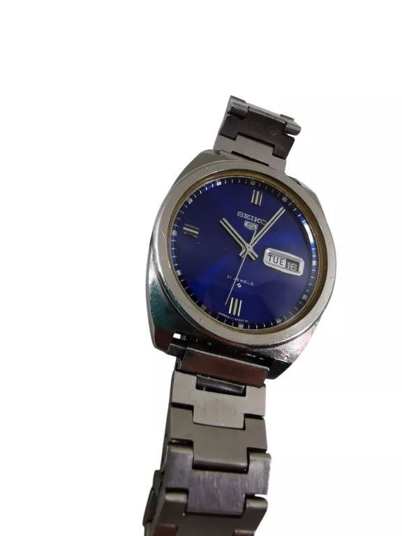 ZEGAREK SEIKO 5 AUTOMATIC AUTOMAT NIEBIESKA TARCZA 6119-8240
