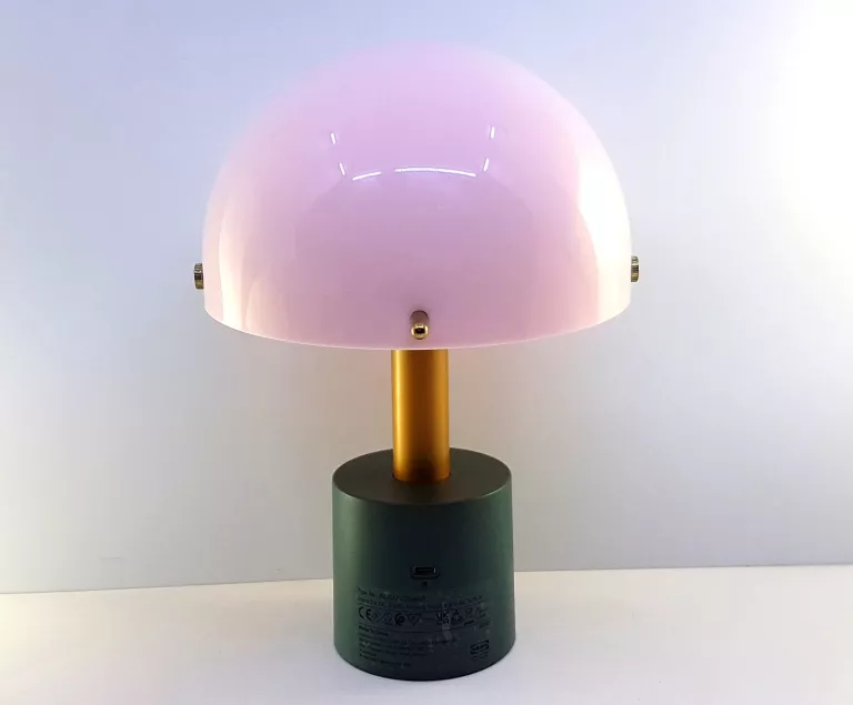 IKEA NODMAST LAMPA LED NA BATERIE, JASNORÓŻOWY/CIEMNY SZAROZIELONY 26 CM