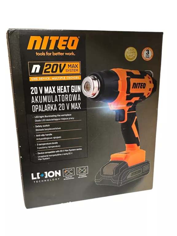 OPALARKA AKUMULATOROWA NITEO 20V