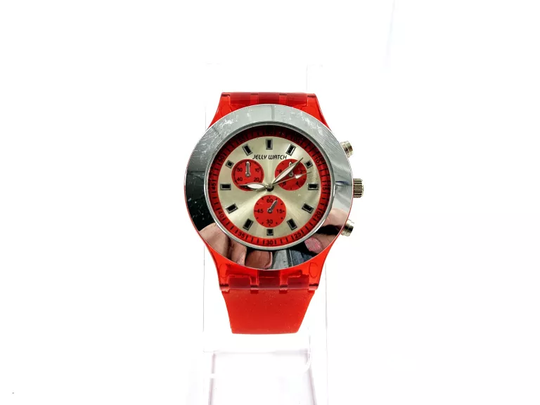 ZEGAREK JELLY WATCH CZERWONY