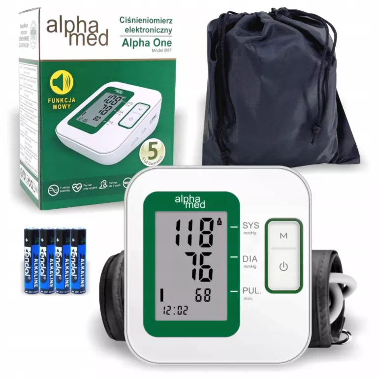 CIŚNIENIOMIERZ ELEKTRONICZNY ALPHAMED ALPHA ONE B07 NA RAMIĘ 6927709417035