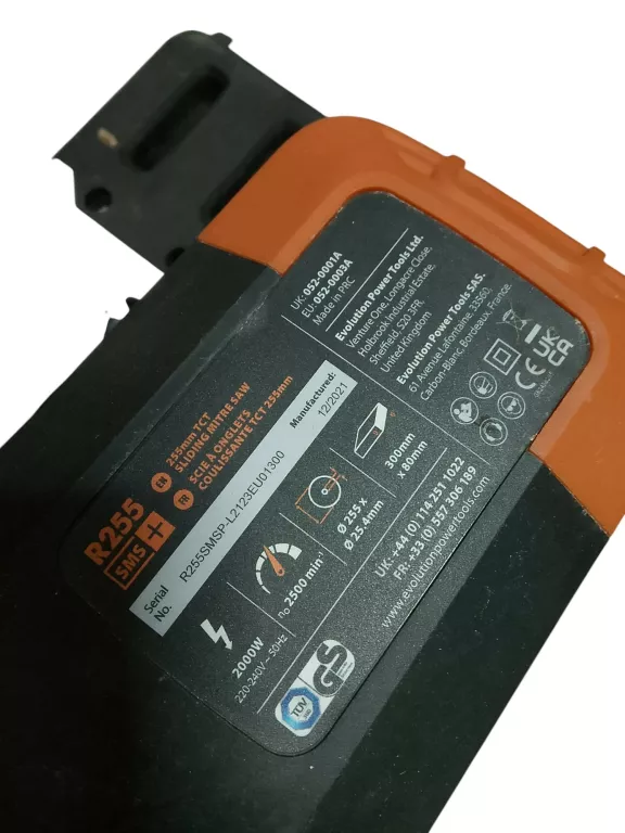EVOLUTION R255 SMS PLUS - PIŁA UKOŚNA Z POSUWEM 255 MM