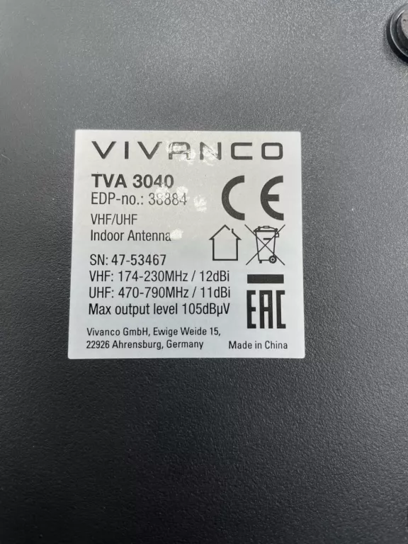 ANTENA WEWNĘTRZNA VIVANCO