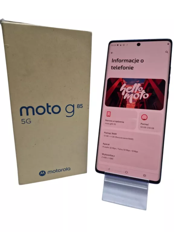 TELEFON MOTOROLA MOTO G85 - 12/256GB - 6,67" - ANDROID 14 - KOMPLET