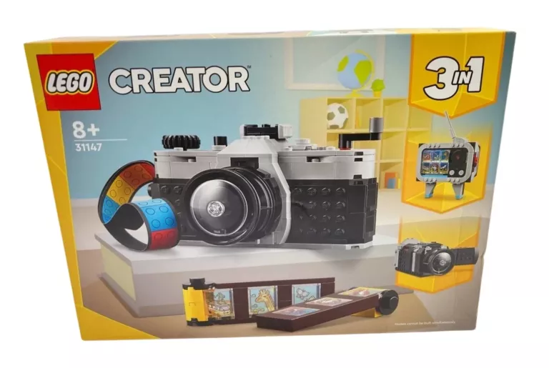 LEGO CREATOR 3W1 APARAT W STYLU RETRO KLOCKI 31147 KAMERA TELEWIZOR ZESTAW