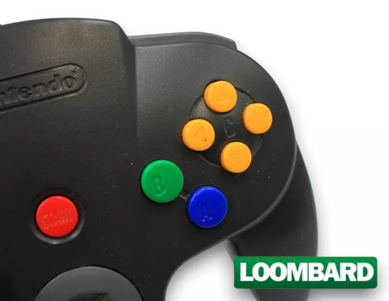 NINTENDO 64 PAD KONTROLER GAMEPAD ORYGINALNY N64 - CZARNY
