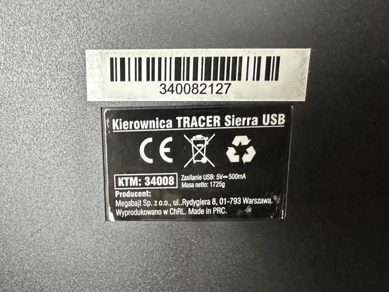 KIEROWNICA TRACER SIERRA USB DO KOMPUTERA PC ŁOPATKI