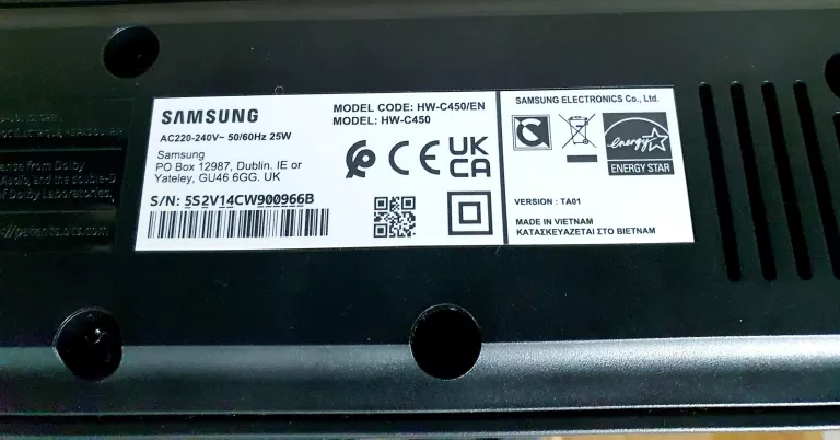 SOUNDBAR SAMSUNG HW-C450 2.1 BLUETOOTH Z SUBWOOFEREM GW