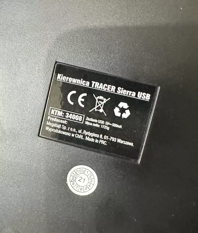 KIEROWNICA TRACER SIERRA USB DO KOMPUTERA PC ŁOPATKI