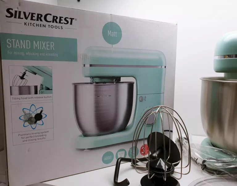ROBOT PLANETARNY 600W SILVERCREST SKM 600 C2, MIĘTOWY KOMPLET