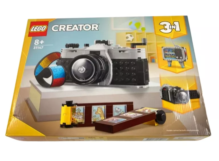 LEGO CREATOR 3W1 APARAT W STYLU RETRO KLOCKI 31147 KAMERA TELEWIZOR ZESTAW