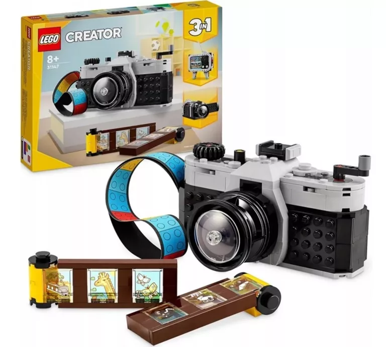 LEGO CREATOR 3W1 APARAT W STYLU RETRO KLOCKI 31147 KAMERA TELEWIZOR ZESTAW