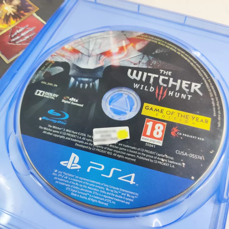 GRA NA PS4 3 WIEDŹMIN 3 GOTY SONY PLAYSTATION 4 (PS4)