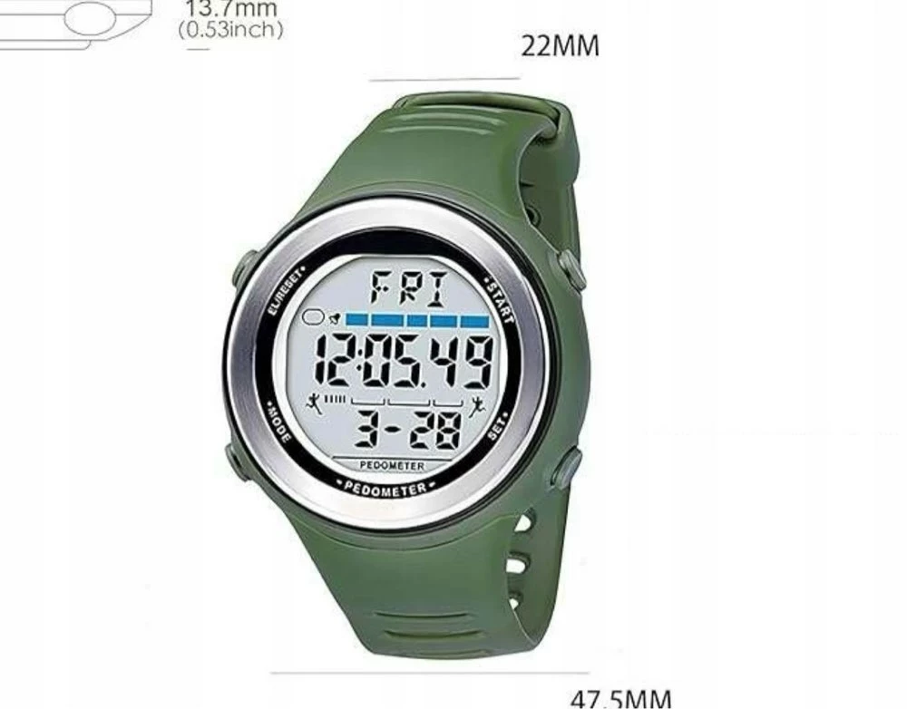 zegarek-z-krokomierzem-wodoodporny-zielony-ean-gtin-5906146395817
