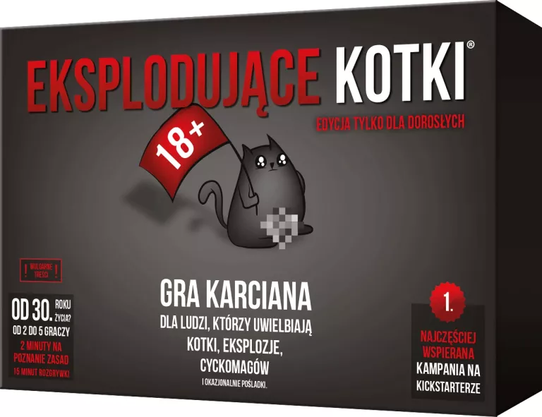 EKSPLODUJĄCE KOTKI WERSJA 18+ GRA KARCIANA