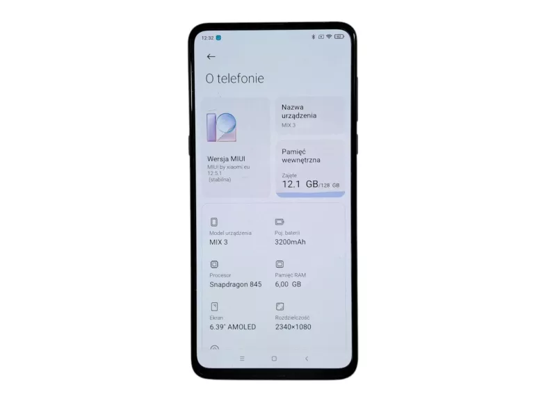 TELEFON XIAOMI MI MIX 3 6/128GB /NA CZĘŚCI/