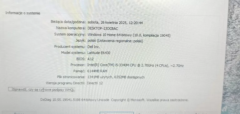 LAPTOP DELL LATITUDE E6430, I5-3340 6GB/320GB