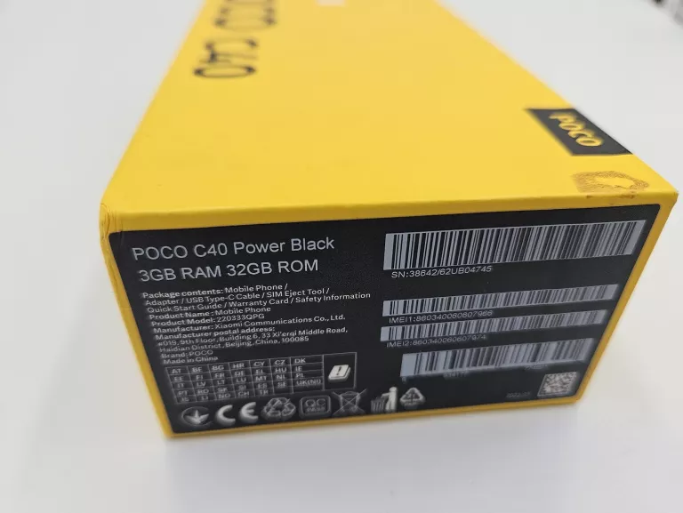 TELEFON POCO C40 3/32 BLACK 220333QPG
