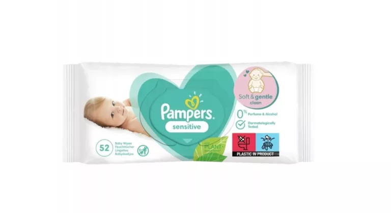 CHUSTECZKI NAWILŻANE PAMPERS SENSITIVE 4 X 52 SZT