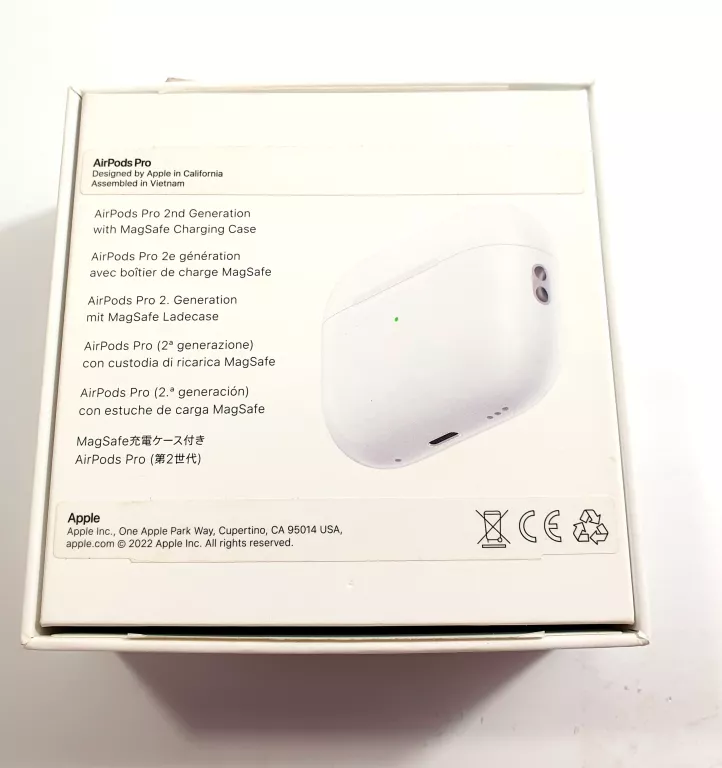 SŁUCHAWKI BEZPRZEWODOWE DOUSZNE APPLE AIRPODS 2. GEN. BLUETOOTH BIAŁE