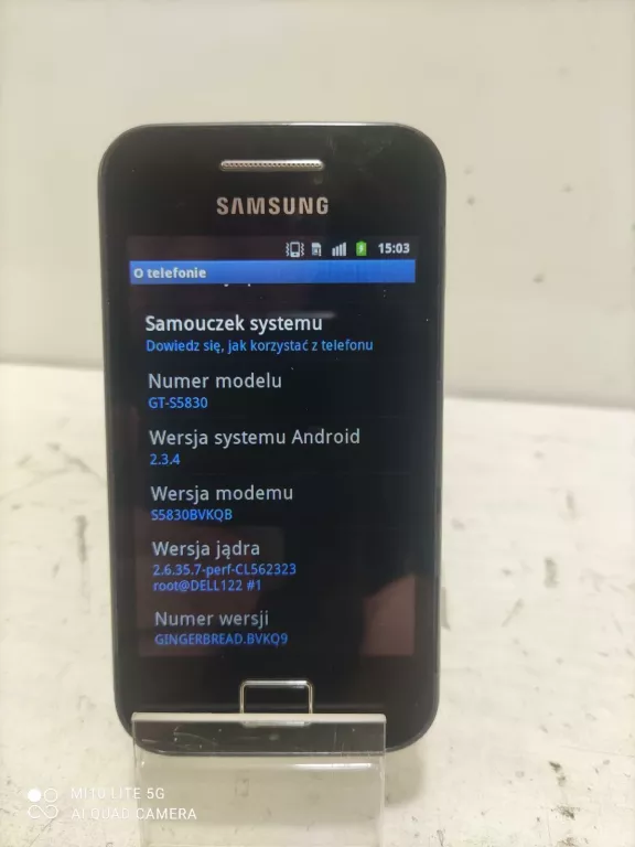 TELEFON SMARTFON SAMSUNG GALAXY ACE | GT-S5830I