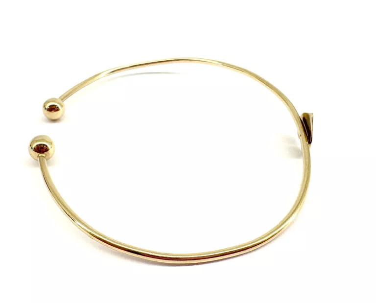 REWELACYJNA ZŁOTA BRANSOLETKA OPEN BANGLE 2,61G 333