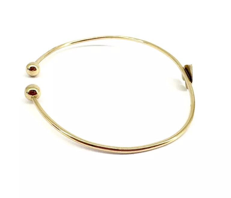 REWELACYJNA ZŁOTA BRANSOLETKA OPEN BANGLE 2,61G 333