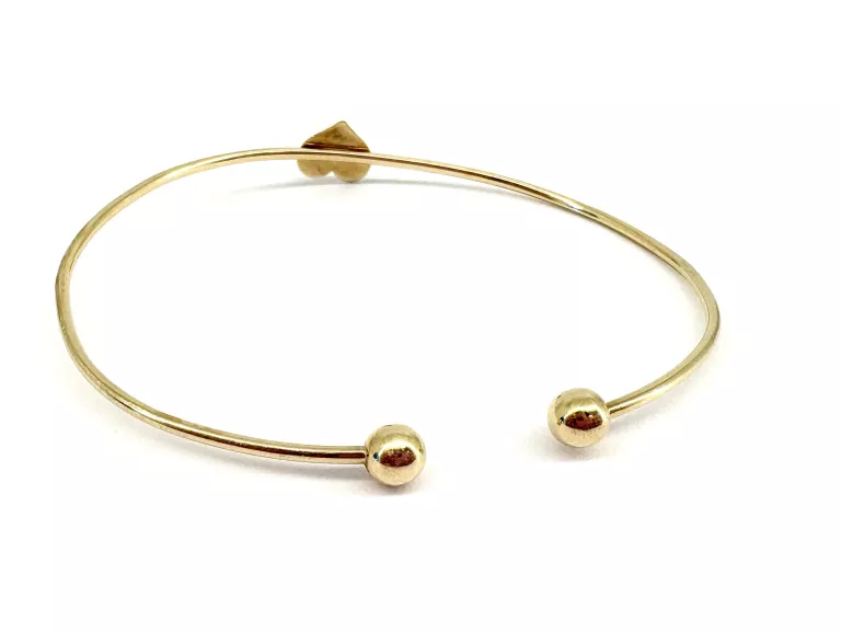 REWELACYJNA ZŁOTA BRANSOLETKA OPEN BANGLE 2,61G 333