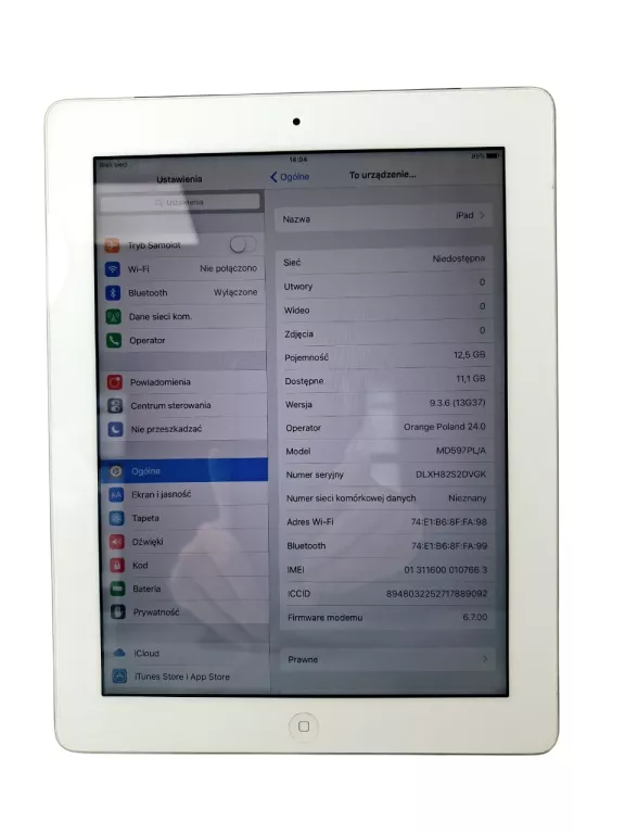 APPLE IPAD 16GB MD597PL/A