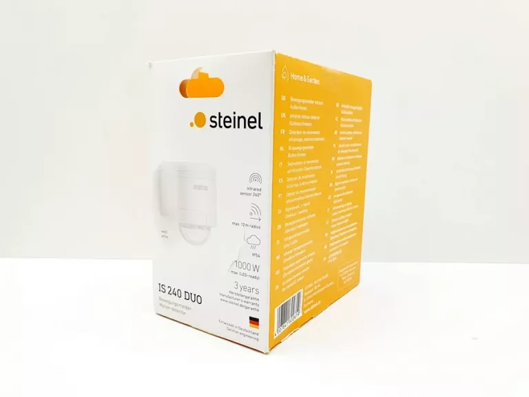 CZUJNIK RUCHU I ZMIERZCHU STEINEL IS 240 DUO IP54 BIAŁY