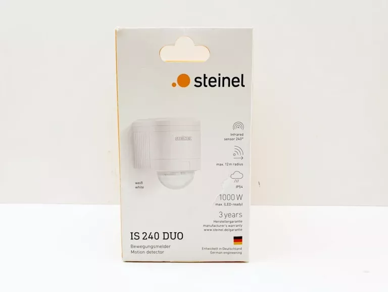 CZUJNIK RUCHU I ZMIERZCHU STEINEL IS 240 DUO IP54 BIAŁY