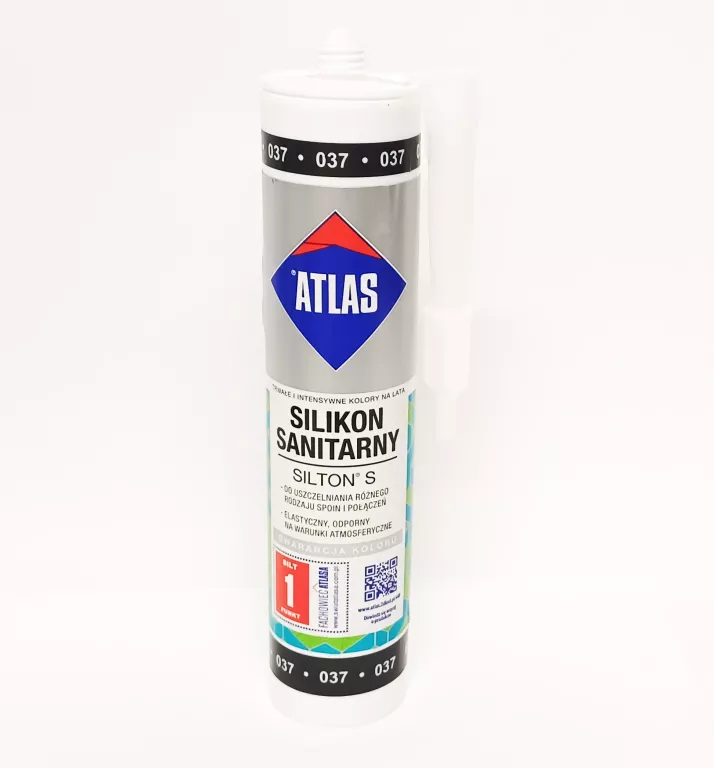 ATLAS SILIKON SILTON S KOLOR 037 GRAFITOWY 280ML