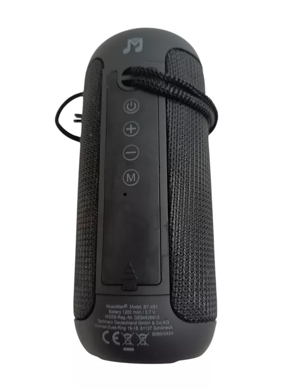 GŁOŚNIK PRZENOŚNY TECHNAXX MUSICMAN BT-X61 CZARNY 10 W