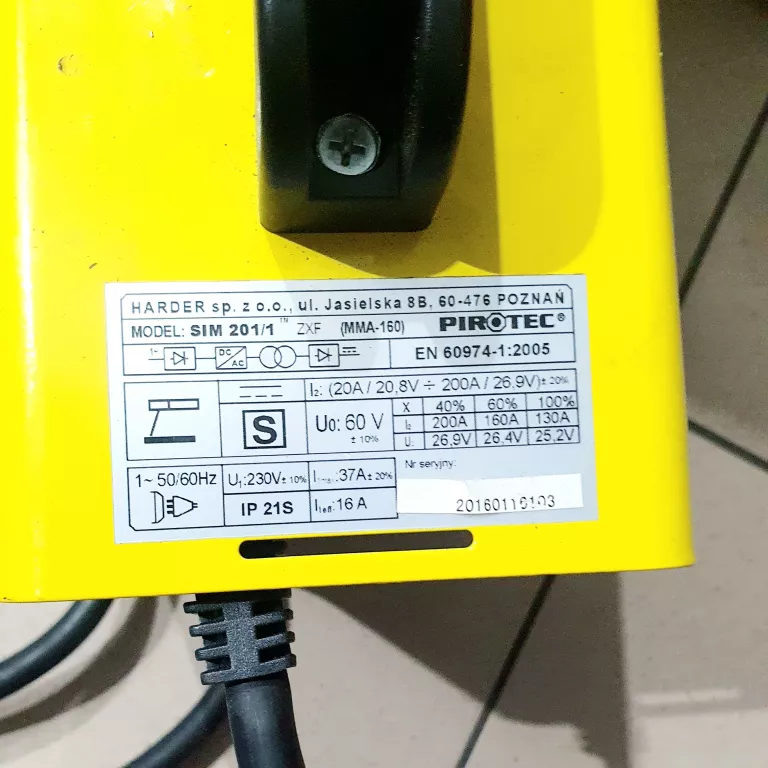 SPAWARKA PIROTEC SIM 201/1 Z WALIZKA
